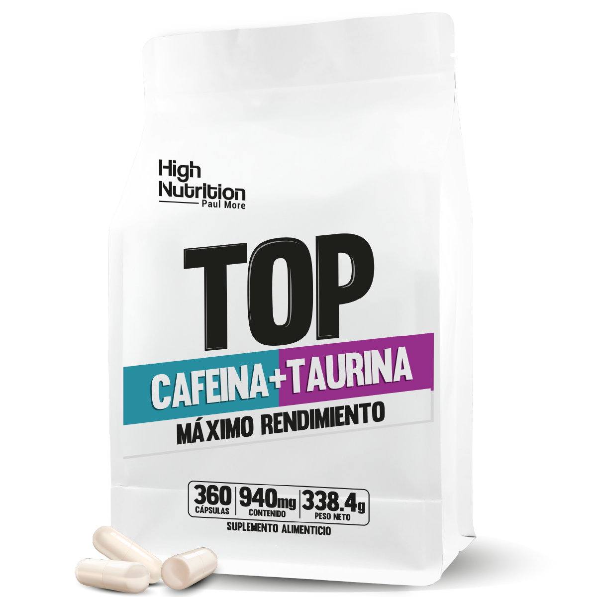 CAFEÍNA Y TAURINA 940mg