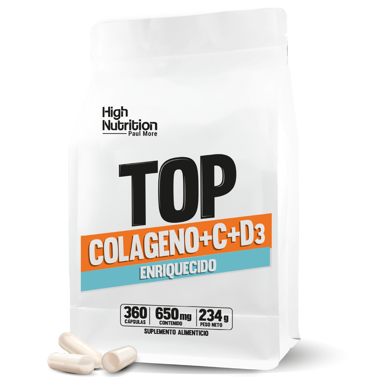 Colágeno Hidrolizado + Vitamina C+D3 650mg