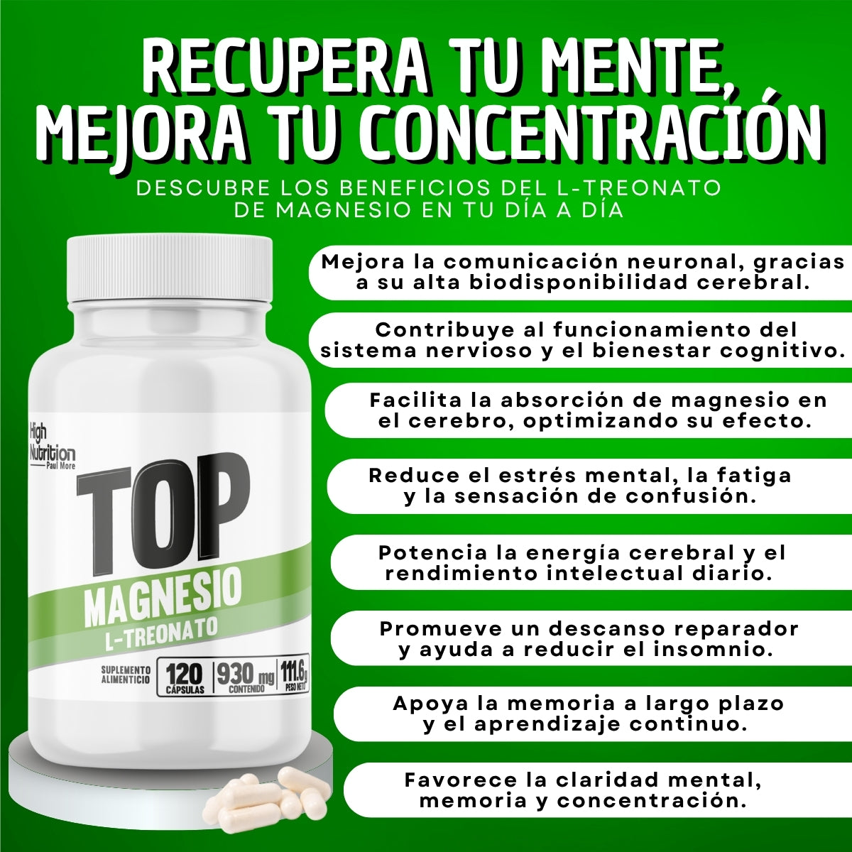 MAGNESIO L-TREONATO 930mg