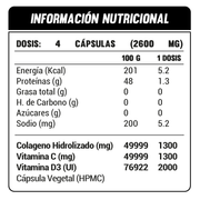 Colágeno Hidrolizado + Vitamina C+D3 650mg