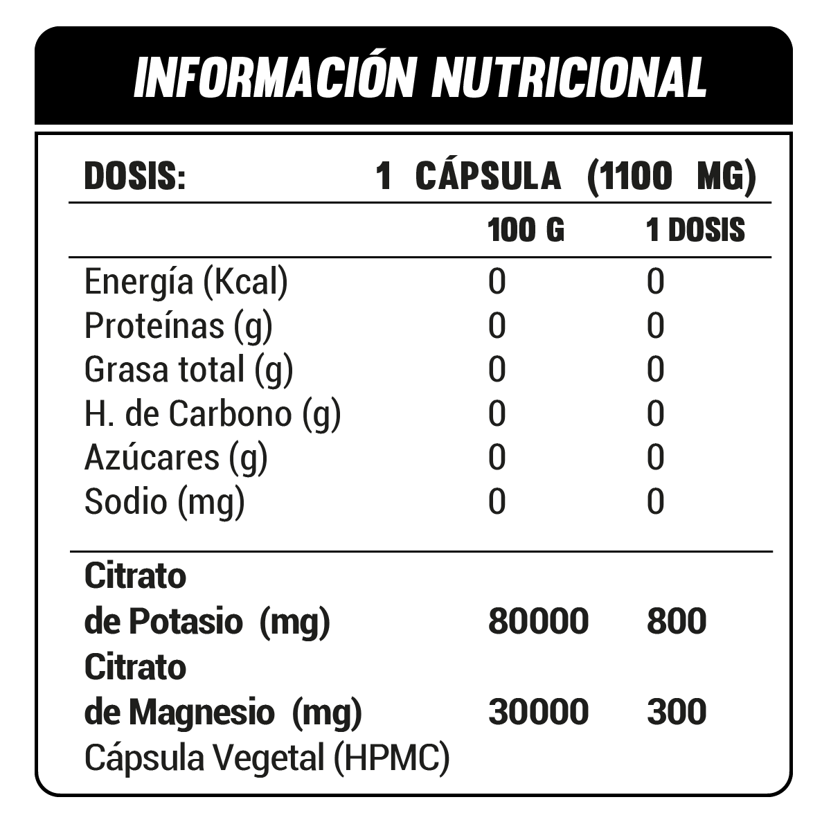 POTASIO + MAGNESIO 1100mg