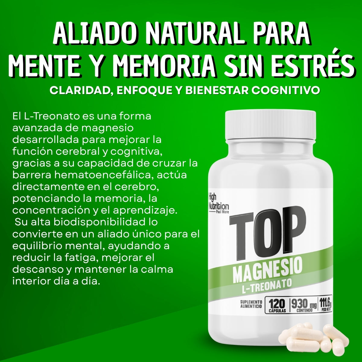 MAGNESIO L-TREONATO 930mg