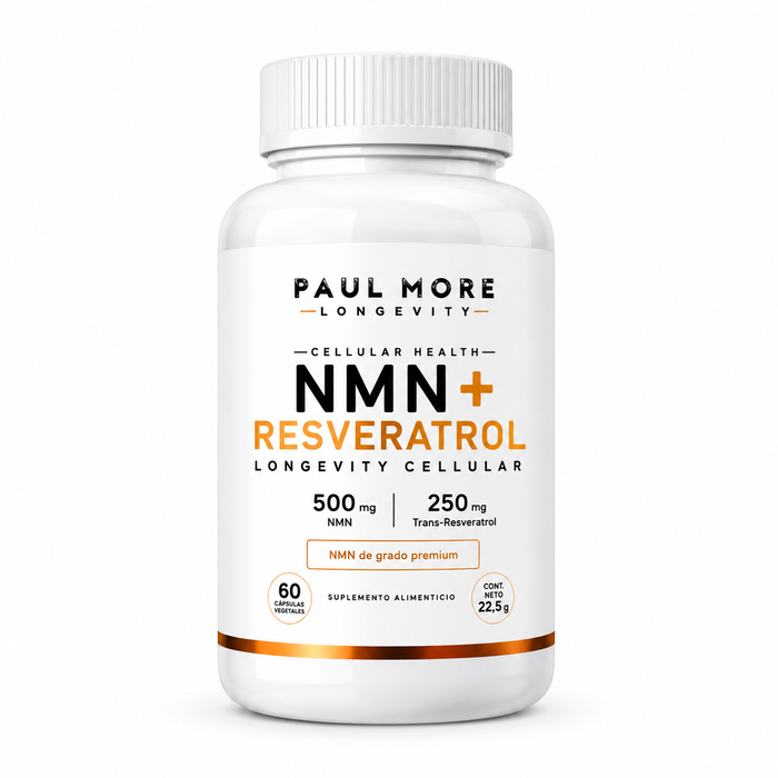NMN + Resveratrol Celullar Health Longevity 60 Caps