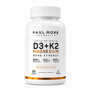Vitamina D3 + K2 + Magnesio Bone Sinergy Longevity 60 Caps  858mg