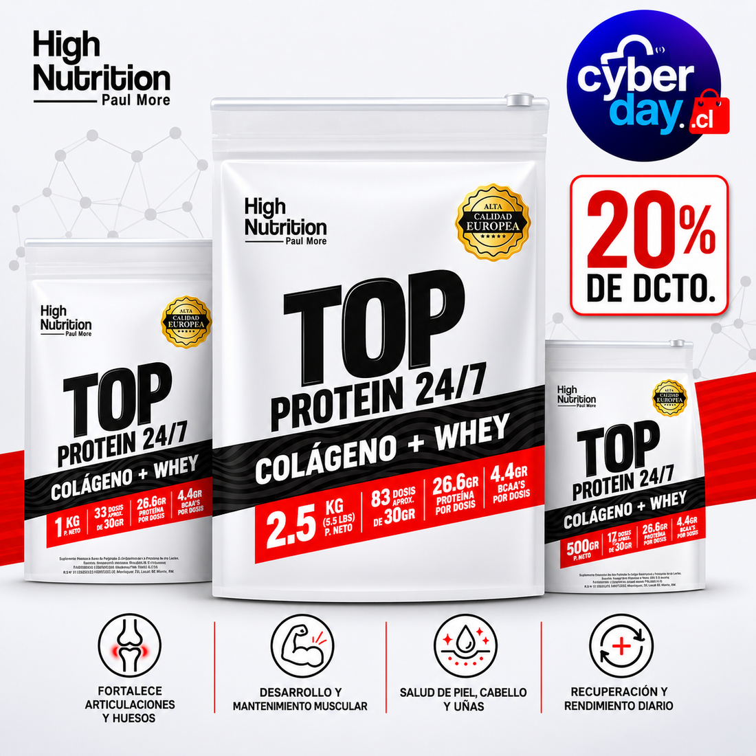 Top Protein 24/7 Colágeno +Whey
