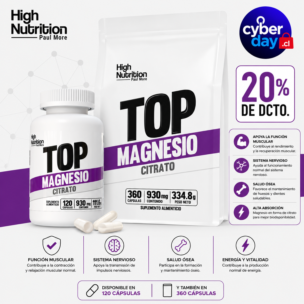 POTASIO + MAGNESIO 1100mg