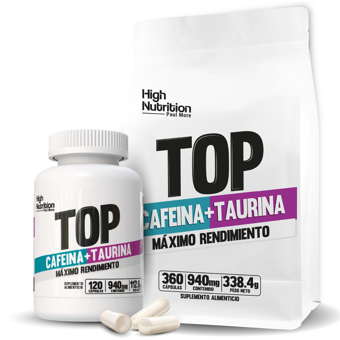 CAFEÍNA Y TAURINA 940mg