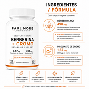 Berberina + Cromo Metabolic Support Longevity 60 Caps