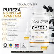 Omega 3 Paul More Ultra Concentrado 1200mg Epa Dha 120 Caps