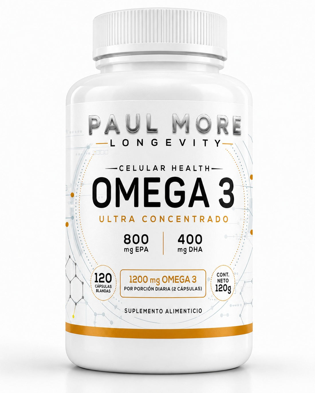 Omega 3 Paul More Ultra Concentrado 1200mg Epa Dha 120 Caps