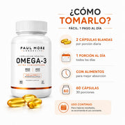 Omega 3 Paul More Ultra Concentrado 1200mg Epa Dha 60 Caps