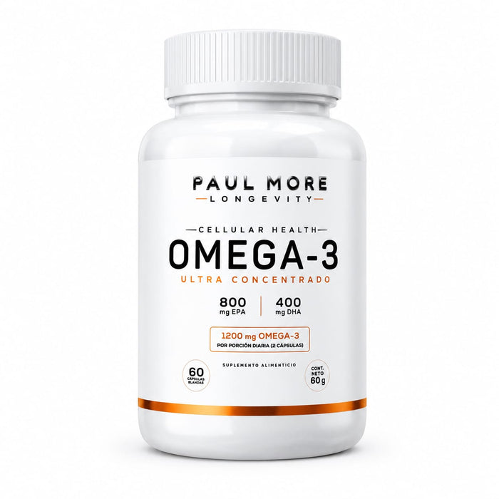 Omega 3 Paul More Ultra Concentrado 1200mg Epa Dha 60 Caps